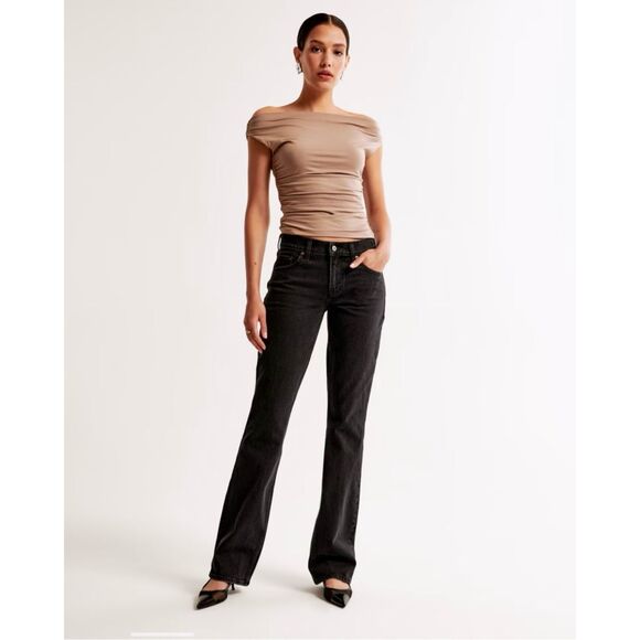 Abercrombie & Fitch Denim - Abercrombie & Fitch Women's Black Boot Cut Jeans